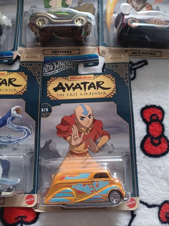 Hot Wheels Avatar The Last Airbender Silver Series Full Set 1-5 New - Picture 7 of 7